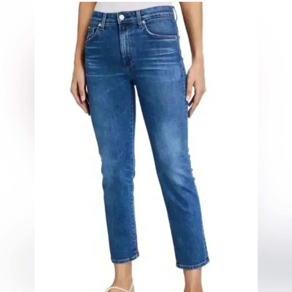 CQY Denim Friend High-Rise Straight-Leg Jeans Sz 27